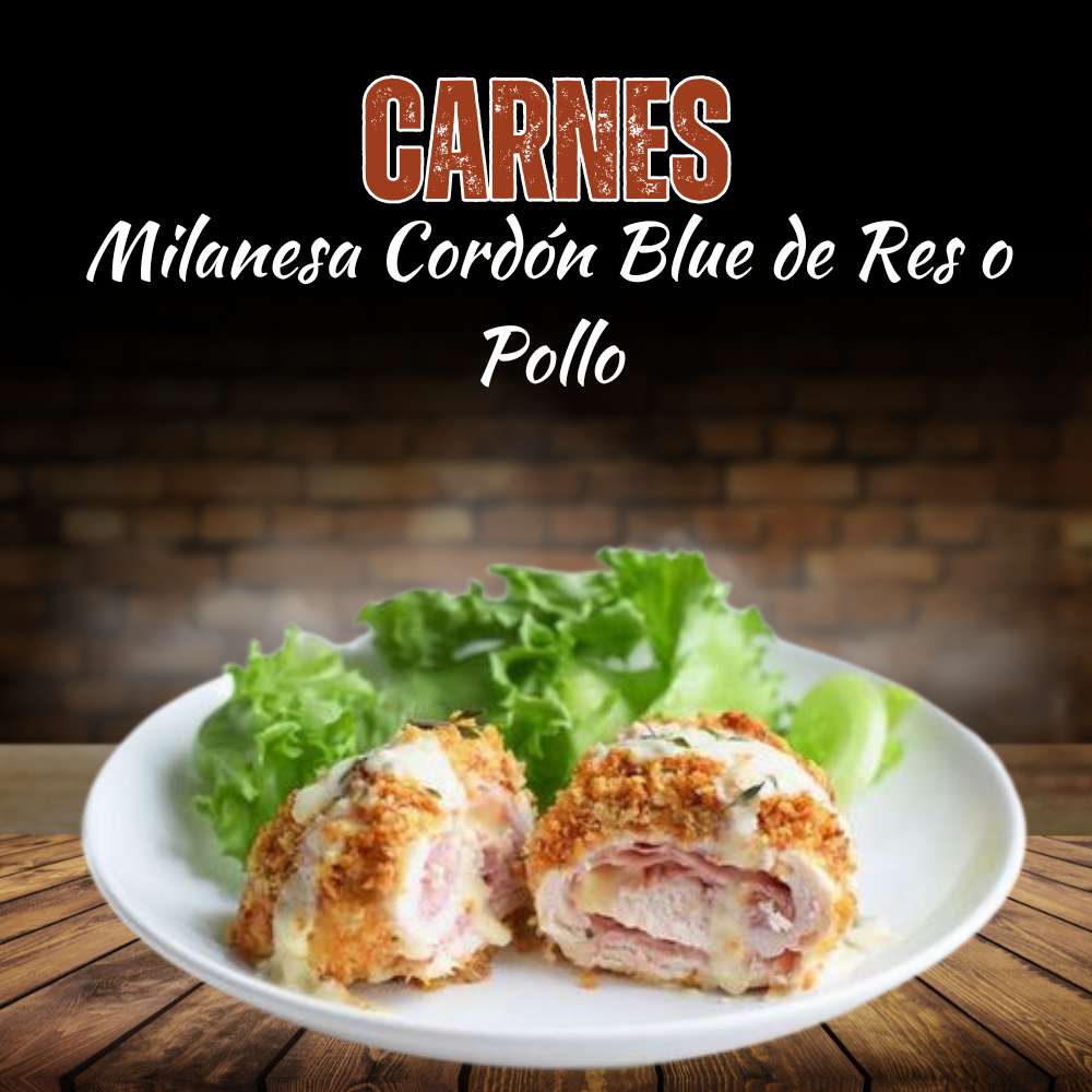 Milanesa Cordón Blue de Res o Pollo