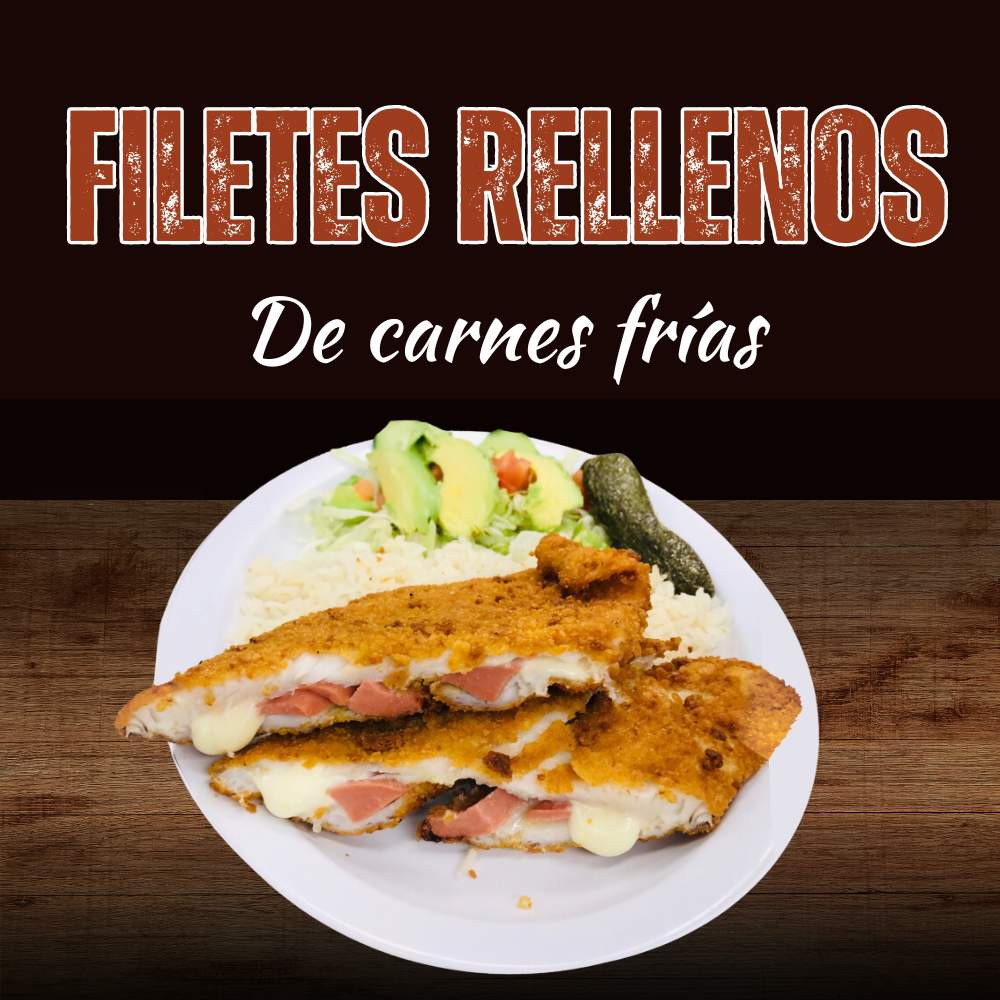 Filete relleno de carnes frías