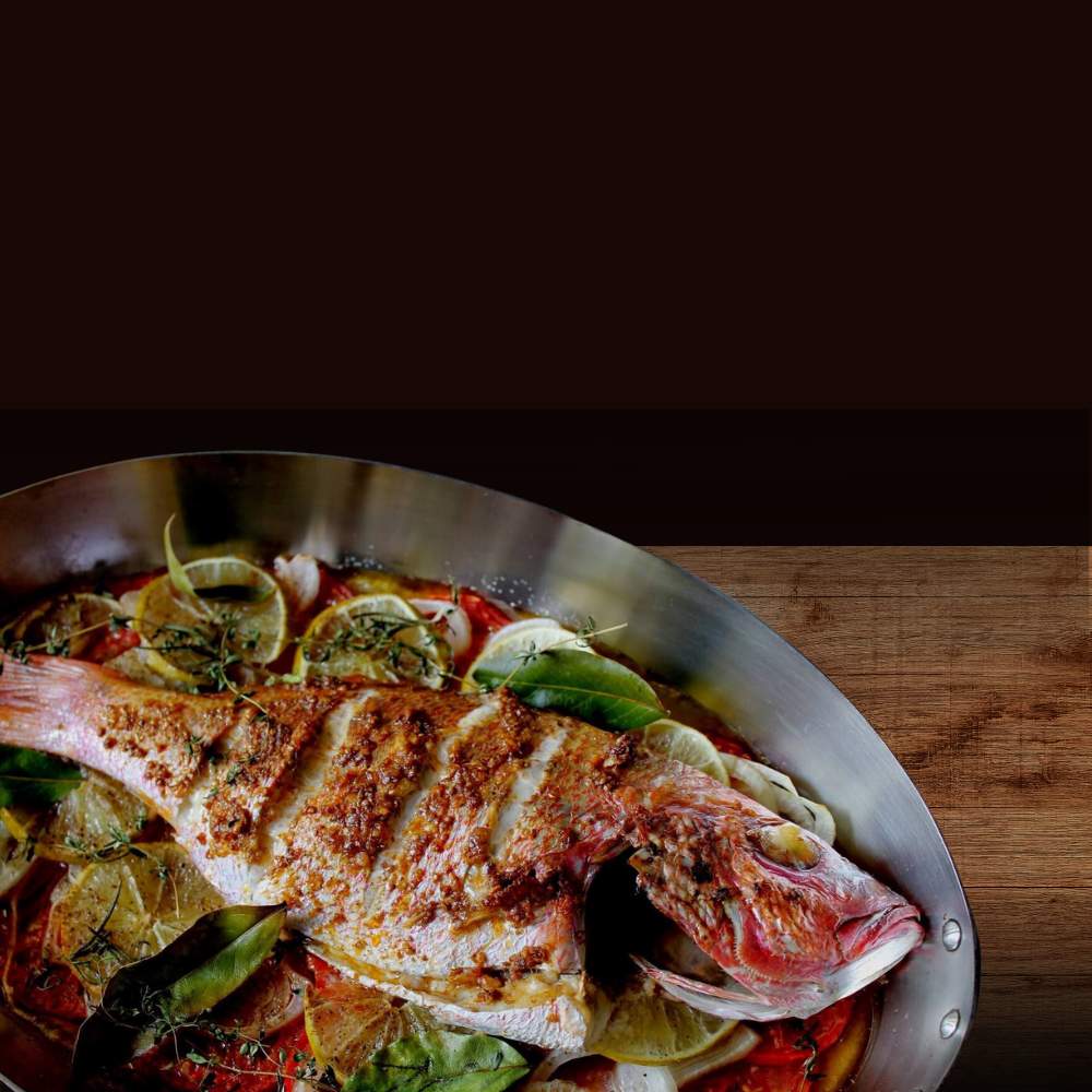 Huachinango empapelado relleno