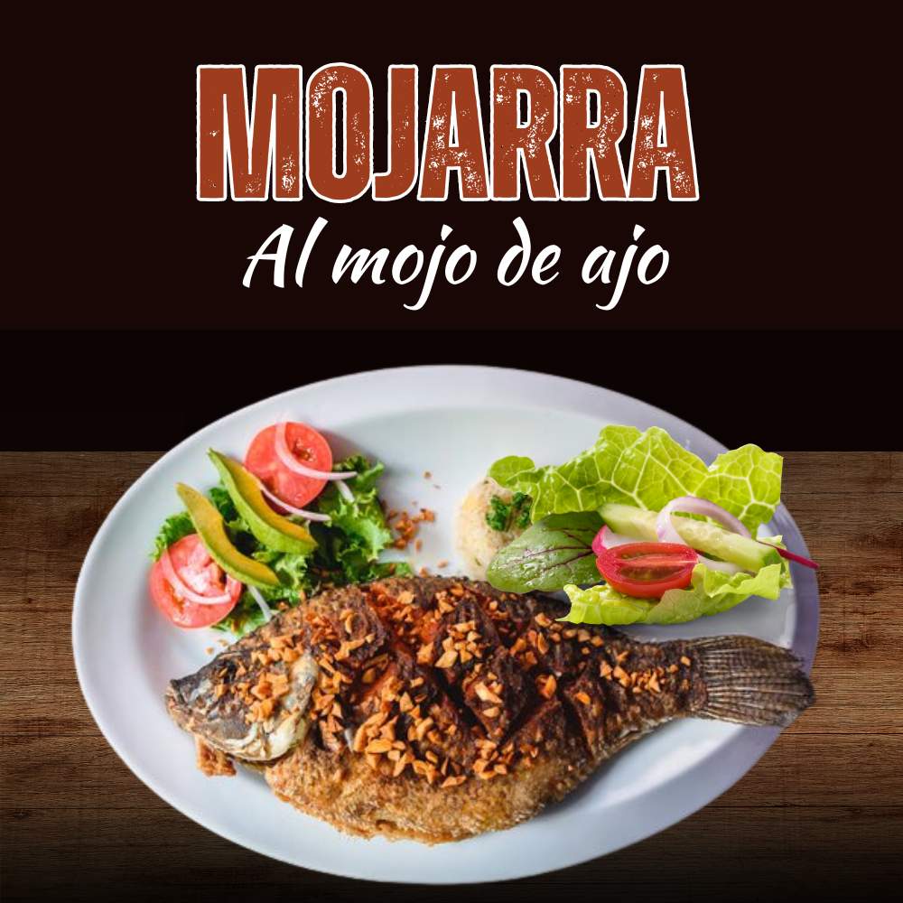 Mojarra al mojo de ajo