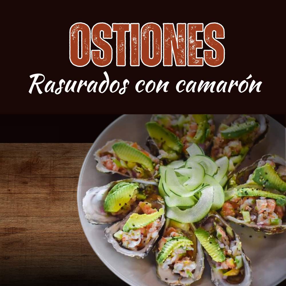Ostiones Rasurados con Camarón