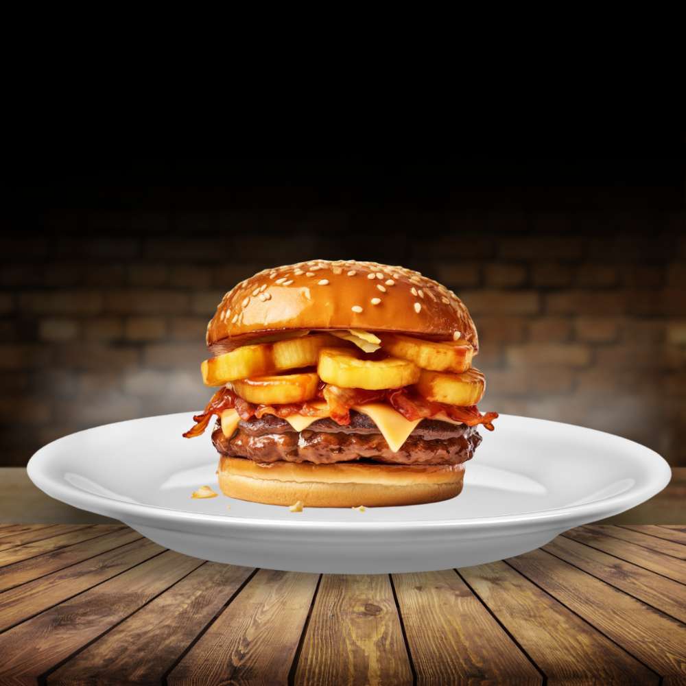 Hamburguesa con doble Queso y Piña - Image 2