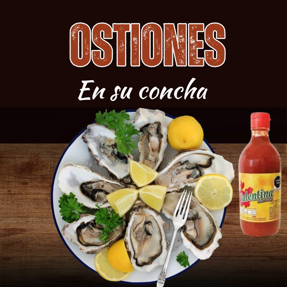 ostiones en su concha