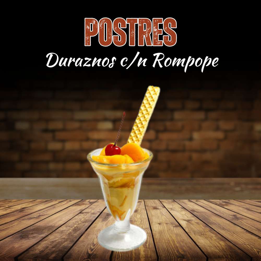 Duraznos con Rompope