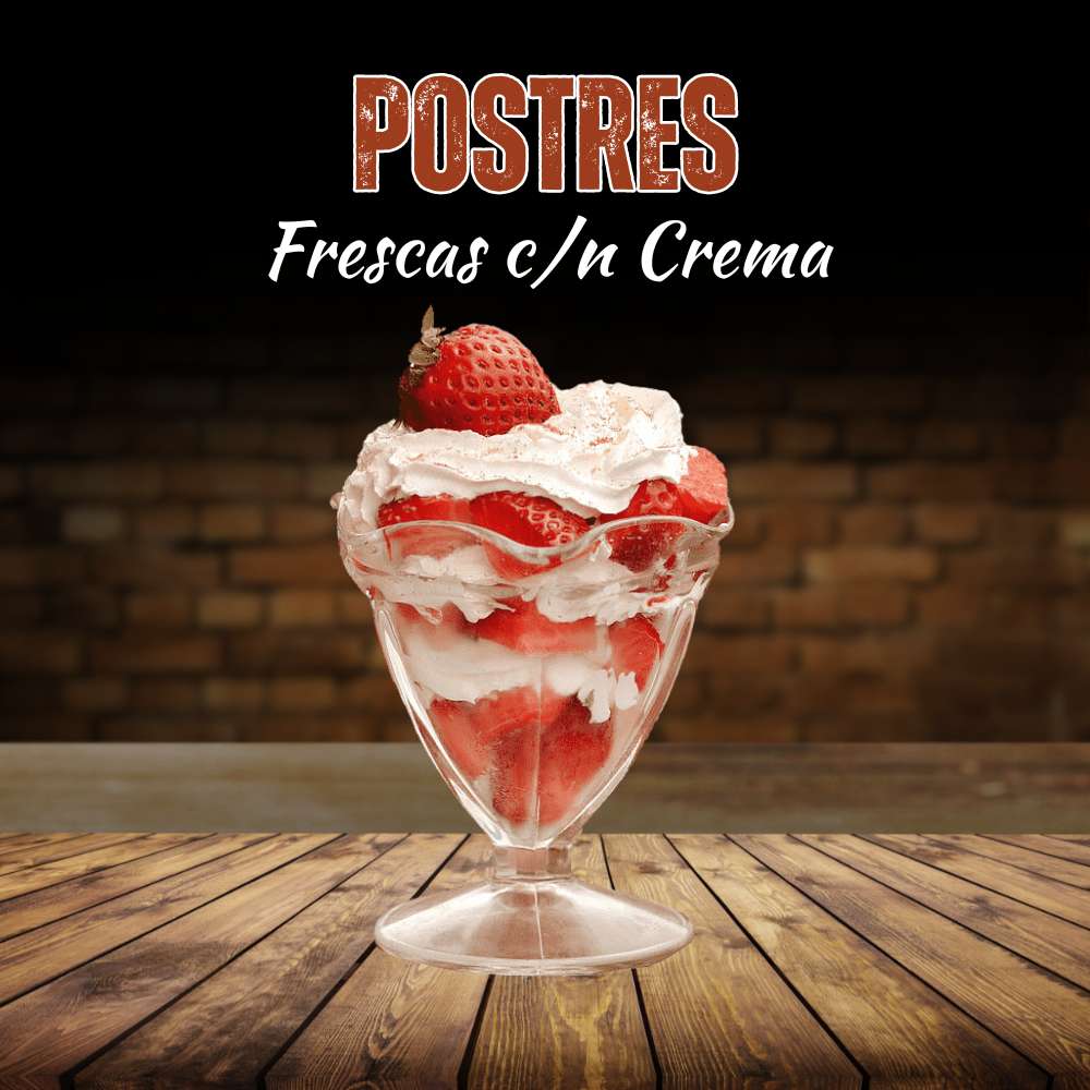 Fresas con Crema